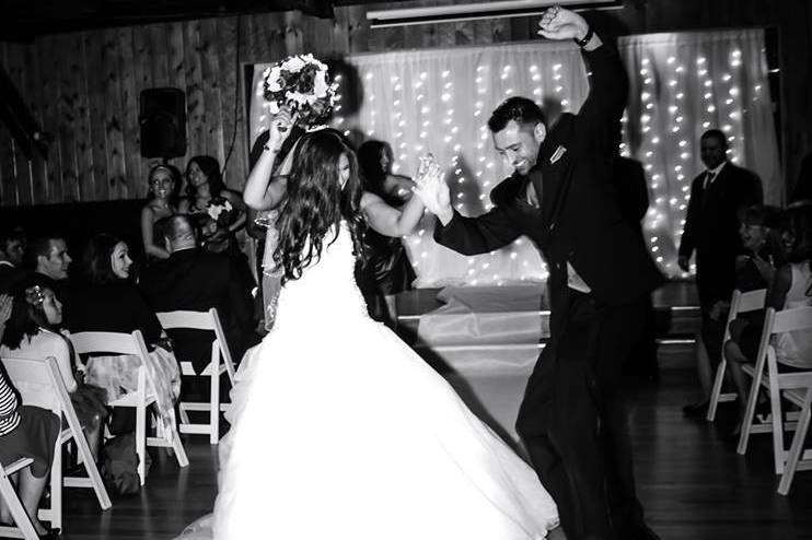 Dancing down the aisle!