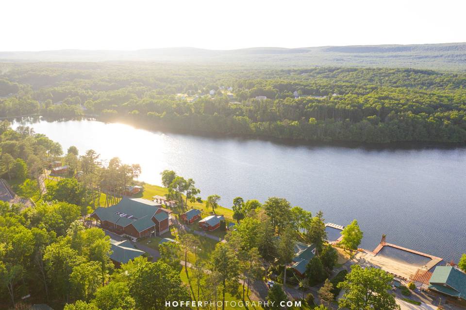 Aerial View of Trout Lake