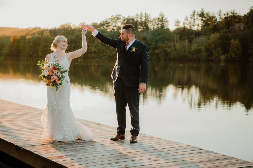 Couple on Dock