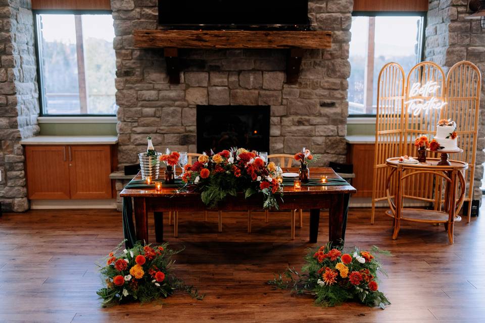 Sweetheart Table & Cake