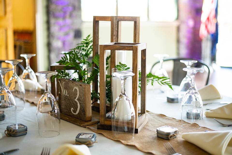 Burlap & Table Numbers