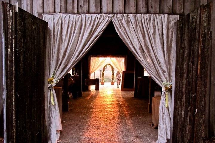 Wedding ceremony area