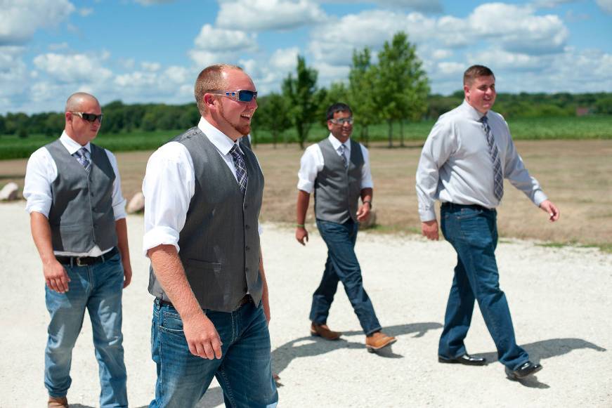 Groom and his groomsmen