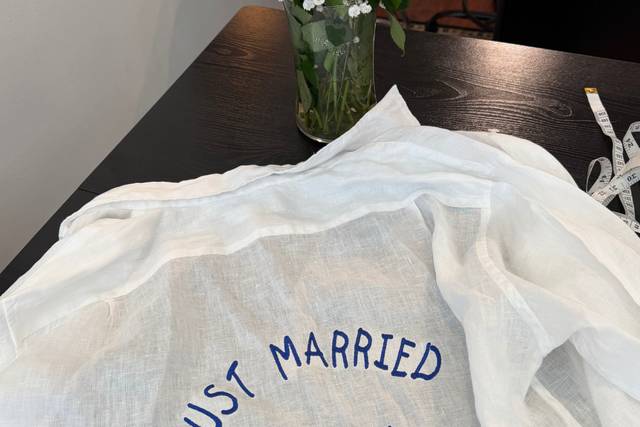 Custom groom shirt