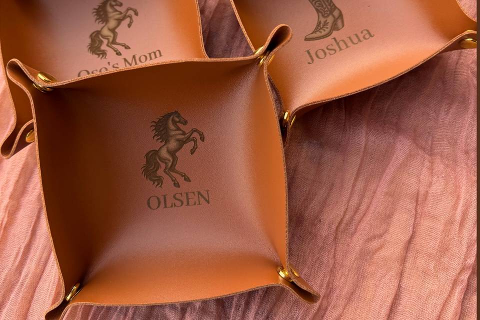 Live engraved leather