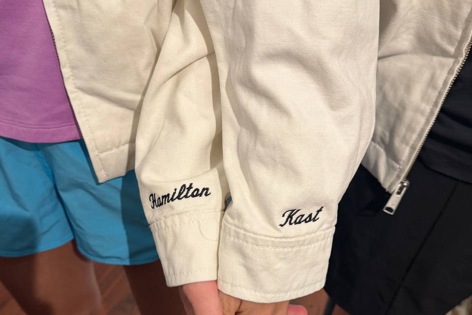 Custom wedding jackets