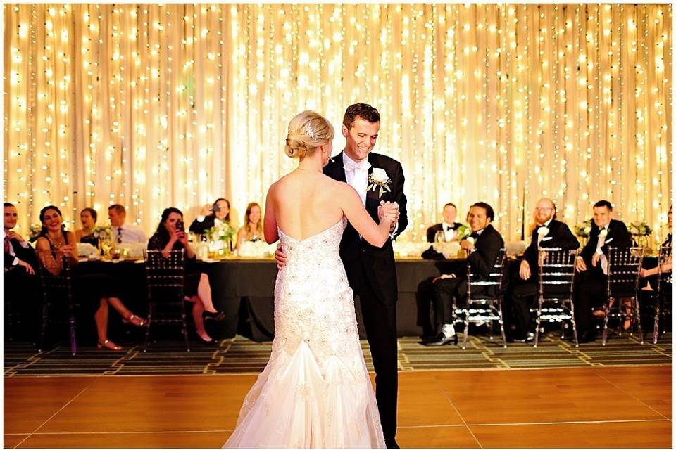 First dance as newlyweds