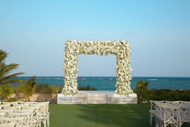 Altar on lawn