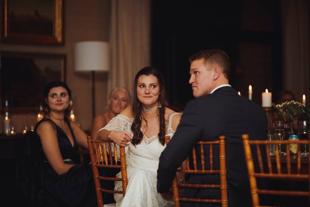 At reception