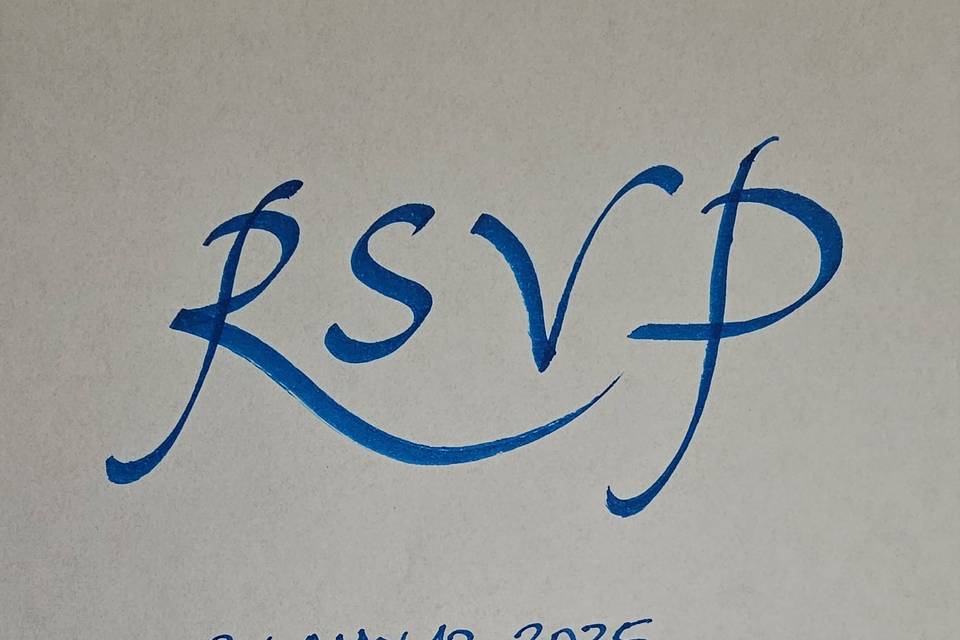 RSVP Card - JN Calligraphy