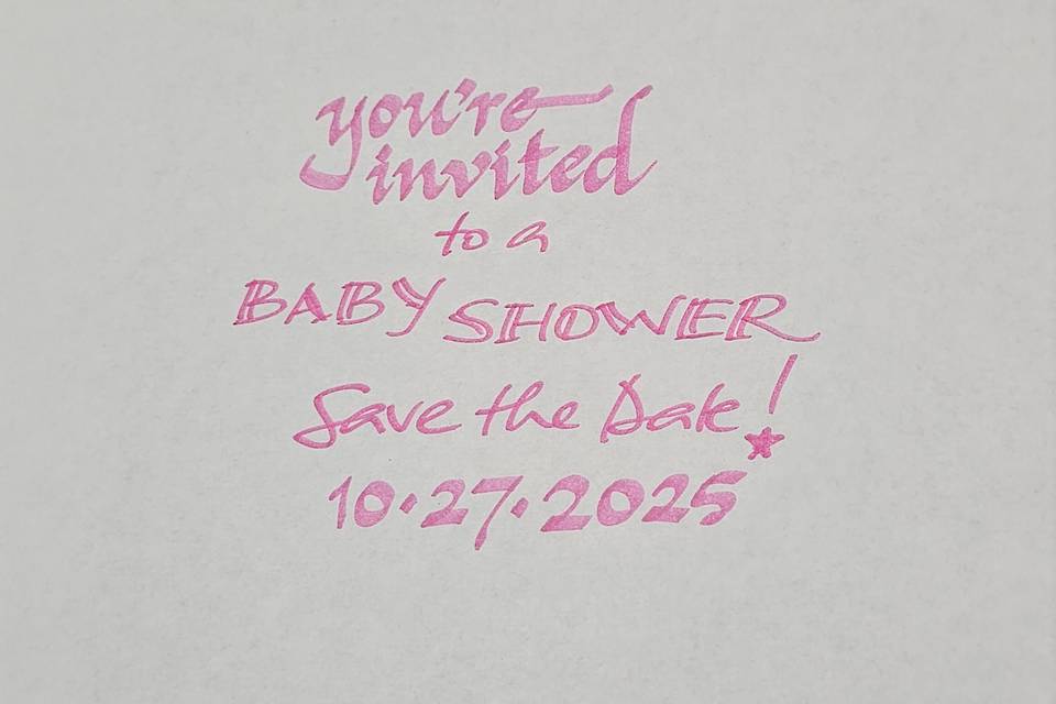 Baby Shower Save the Date
