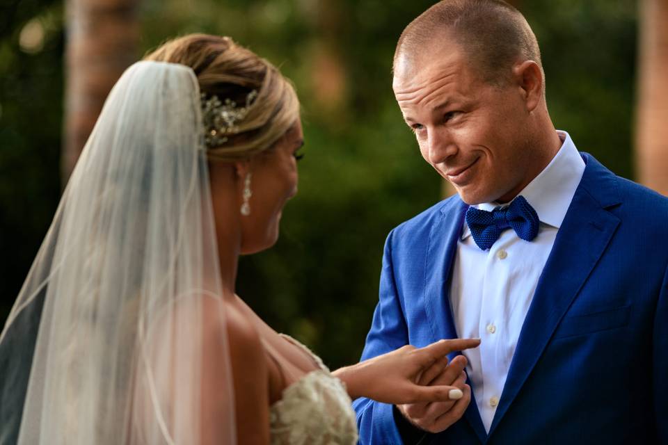 Groom giving toast