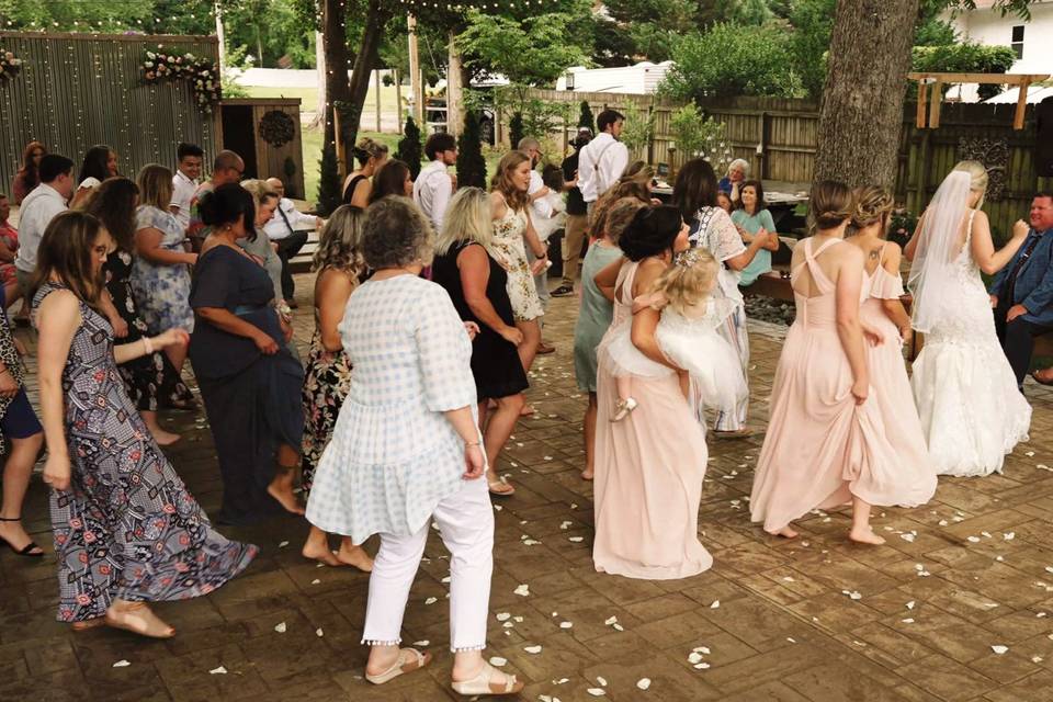 Dancing space at Pam's Meadow