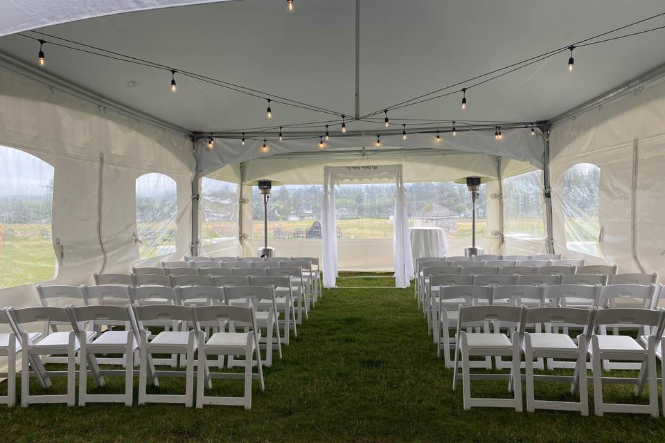 Rented Tent Ceremony