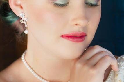 Blue and green eyeshadow