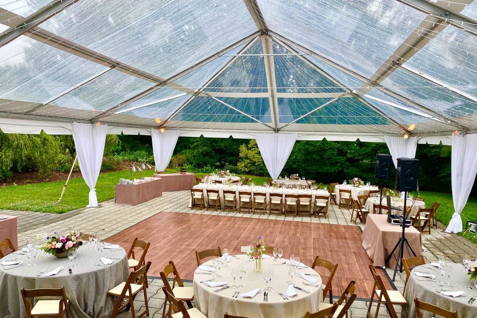 WEDDING RECEPTION CLEAR TENT