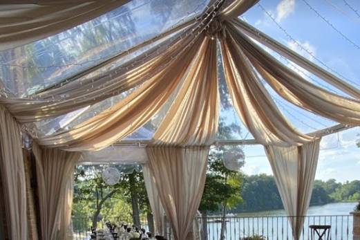 CLEAR TENT OVER PATIO IN VA