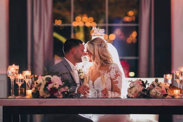 Candlelit kiss