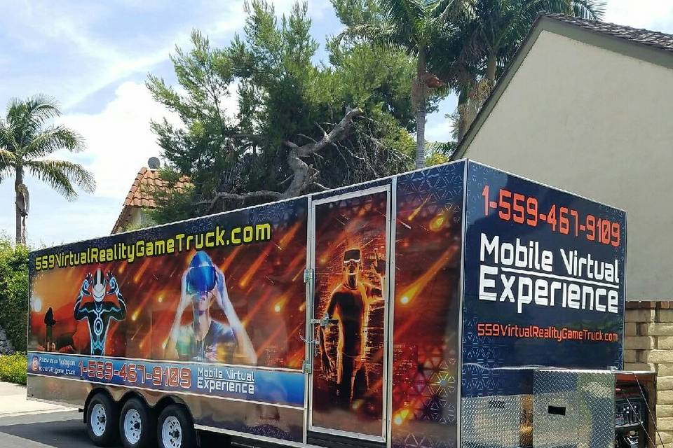 Our brand new 30 foot custom built trailer.