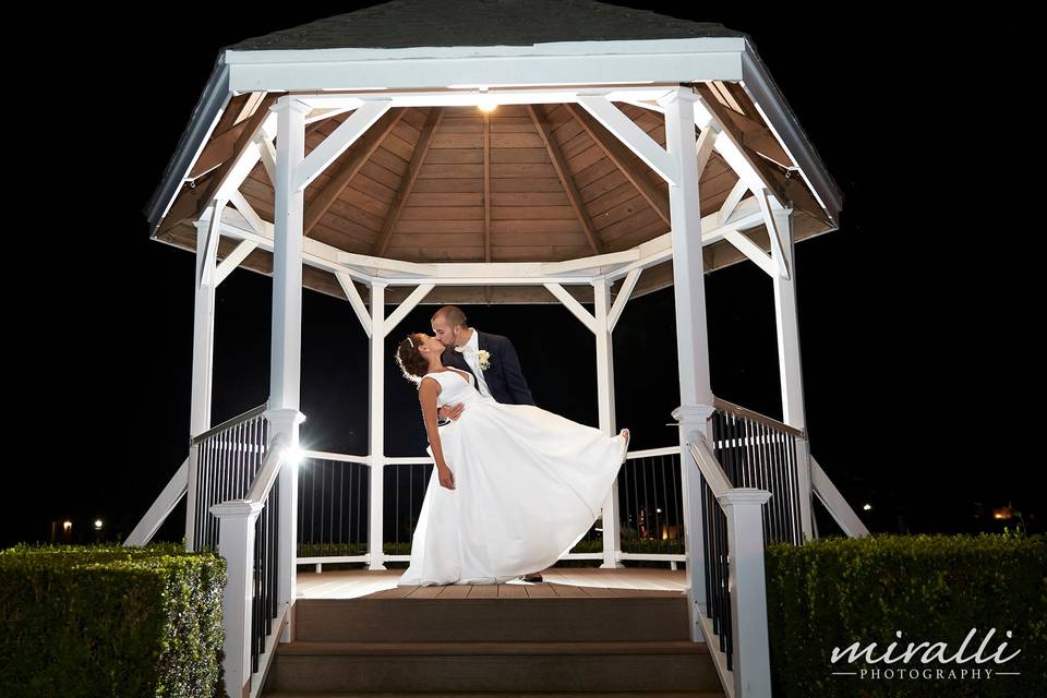 Gazebo at night