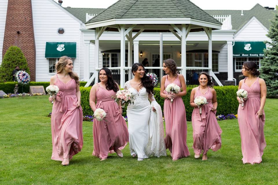 Bridesmaids with Bride