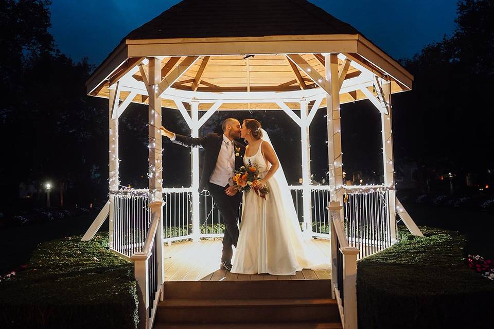 Gazebo at night