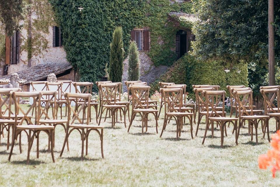 Courtyard Wedding Reception