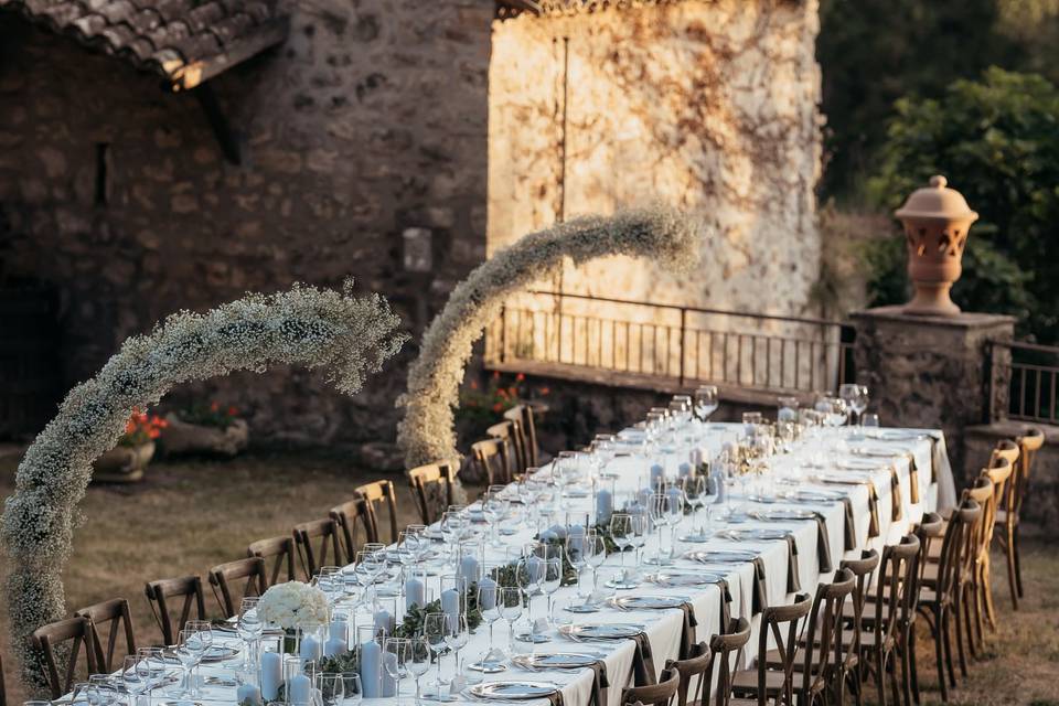Courtyard Wedding Reception