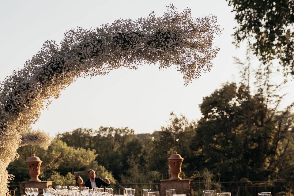 Courtyard Wedding Reception