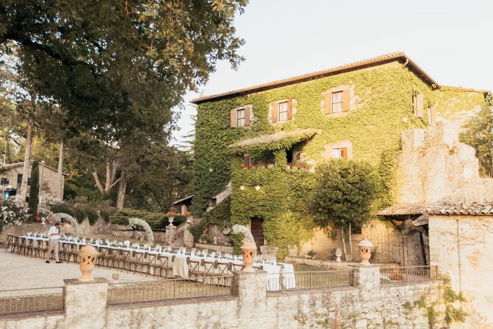 Courtyard Wedding Reception