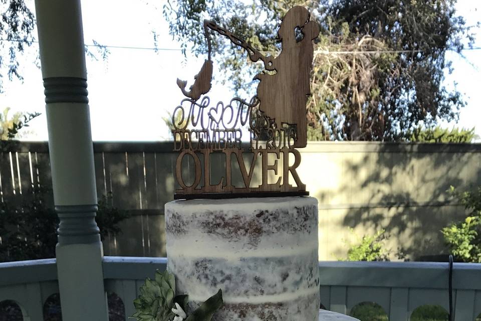 3-tier buttercream wedding cake