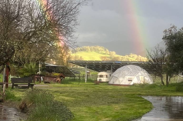 Double rainbow after the rains