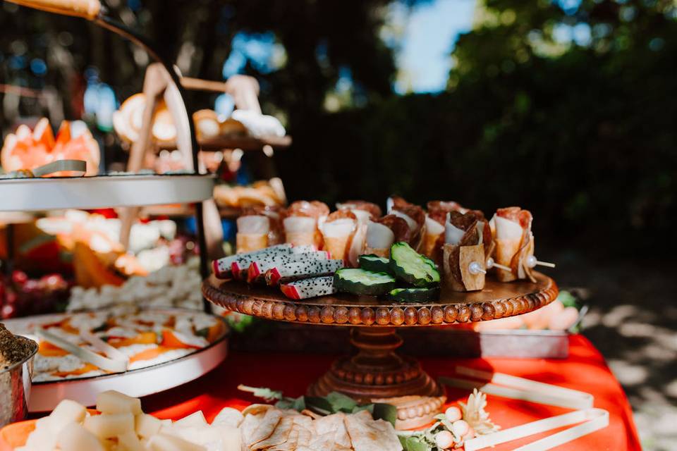 Appetizer grazing table