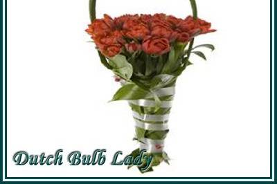 Original bouquet made from red tulips and leaves. I can make this bouquet with any flower!