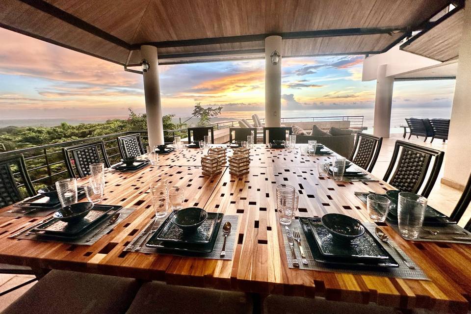 Outdoor dining area
