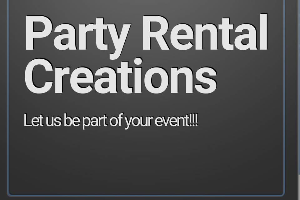Party rental creation