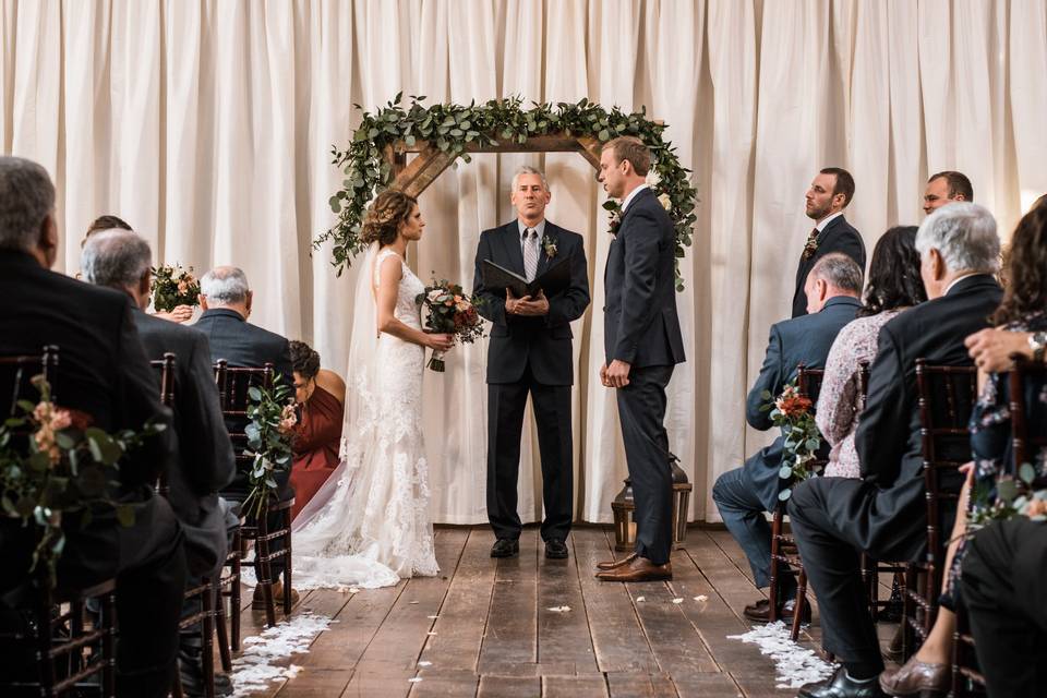 Ceremony in main barn