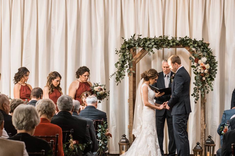 Ceremony in main barn