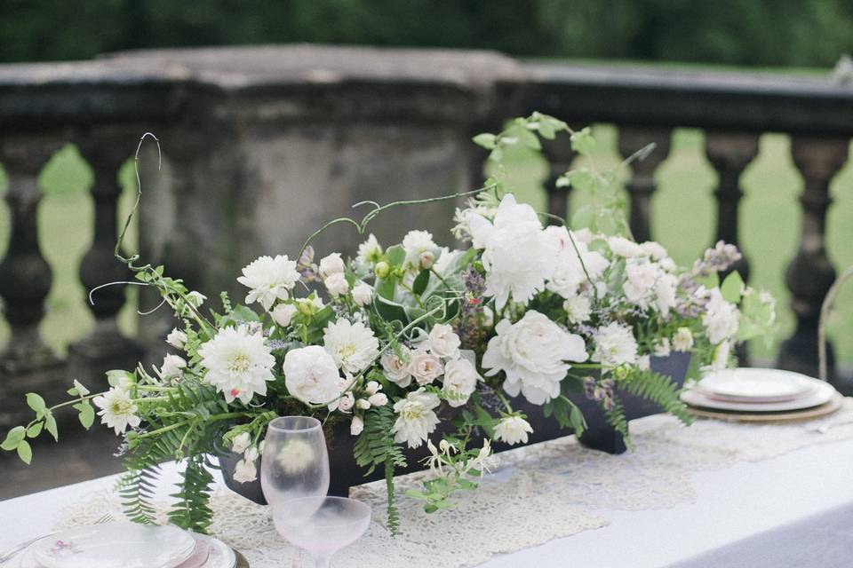 Bouquet in table