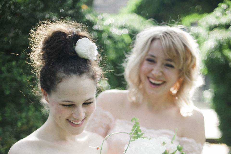 Bride and friend