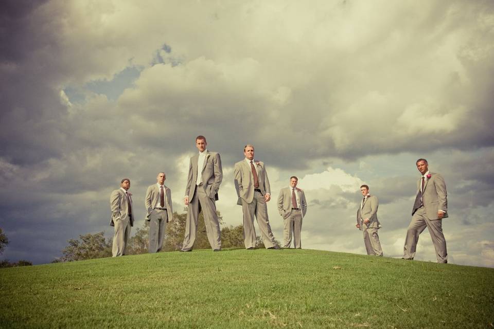 Groom and groomsmen