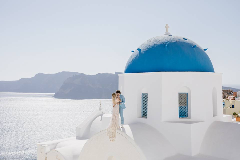 Laura & James | Santorini