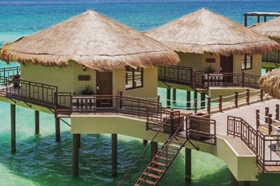 Bungalows overlooking the water