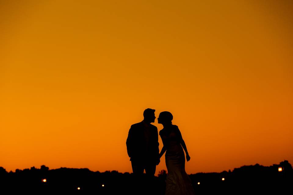 Walking into the sunset together - Korver Photography