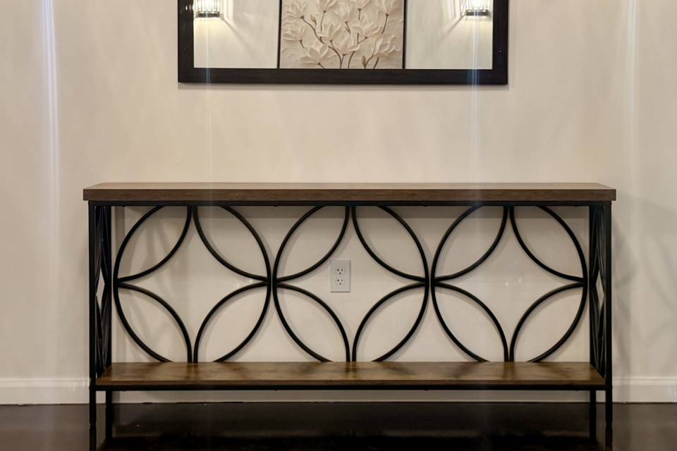 Foyer Table with Mirror