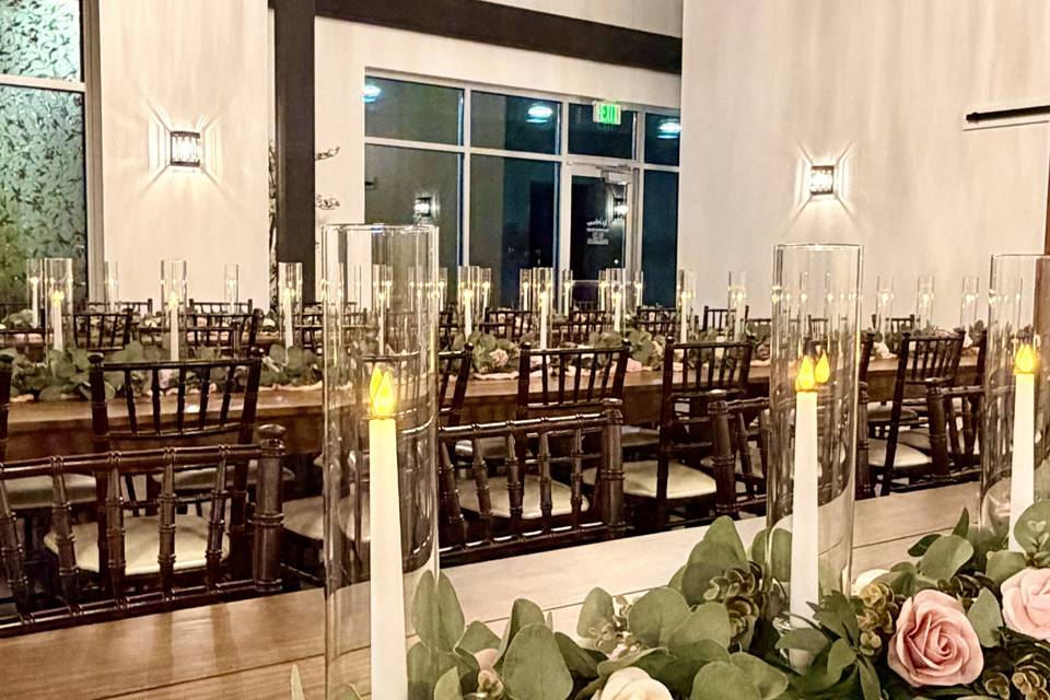 Reception Table Decor