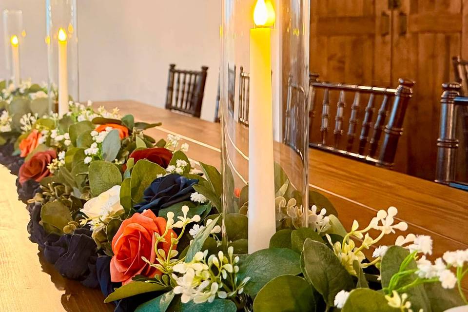Fall Wedding Reception Decor