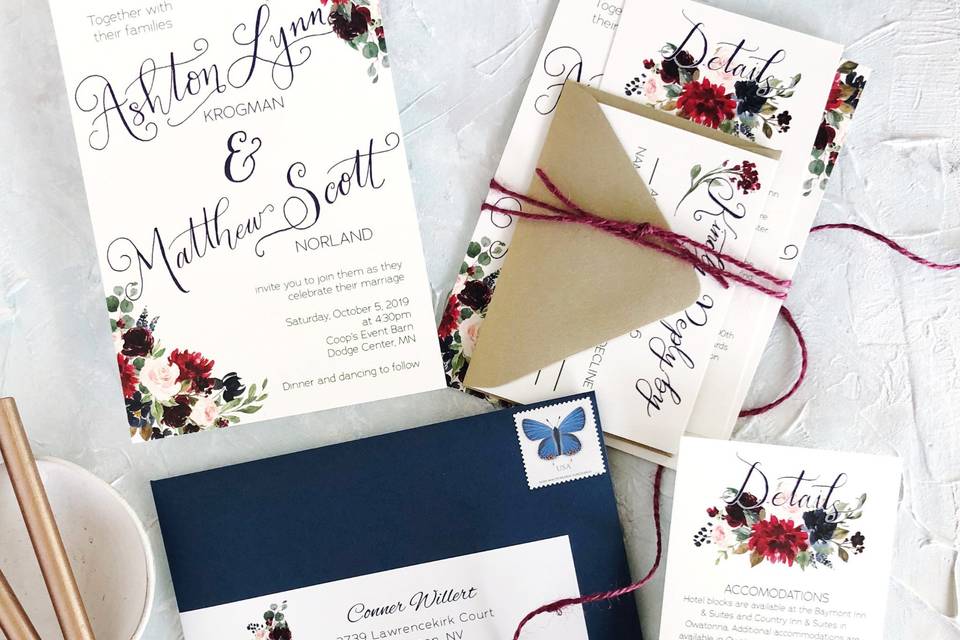 Custom Invitation Suite