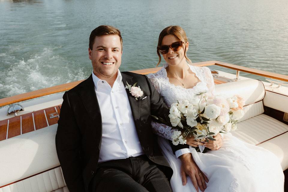 Wedding boat cruise