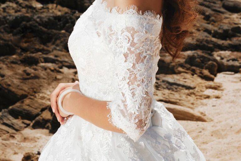 Bride at the beach